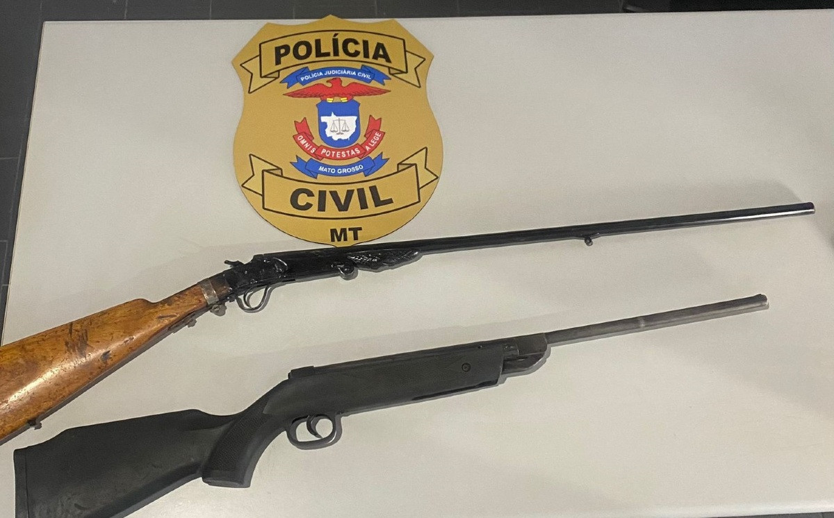 Pol Cia Civil Apreende Armas De Fogo Homem Investigado Por