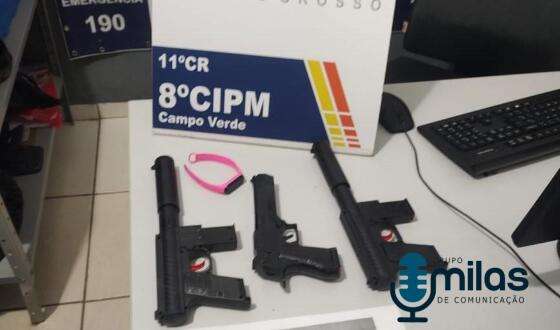 07.07 Polícia Militar apreende menor com três simulacros de arma de fogo em abrigo.jpg