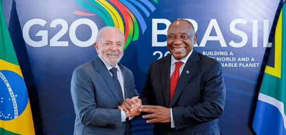 Luiz Inácio Lula da Silva E Cyril Ramaphosa