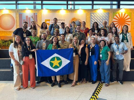 Representantes de Mato Grosso durante a 5ª Conferência Nacional do Meio Ambiente, que aprovou proposta com contribuição do estado sobre gestão de resíduos sólidos